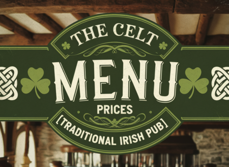 The Celt Menu Prices Ireland